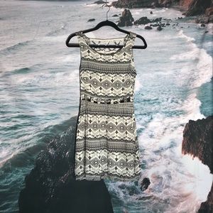 Black and white dress